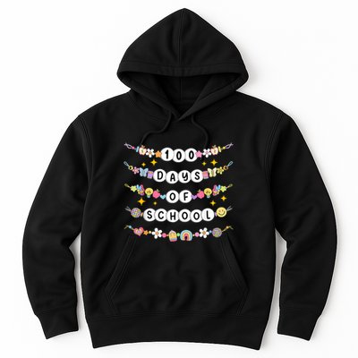 100th Day Of School Friendship Bracelets 100 Days Smarter Hoodie