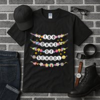 100th Day Of School Friendship Bracelets 100 Days Smarter Tall T-Shirt