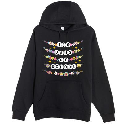 100th Day Of School Friendship Bracelets 100 Days Smarter Premium Pullover Hoodie