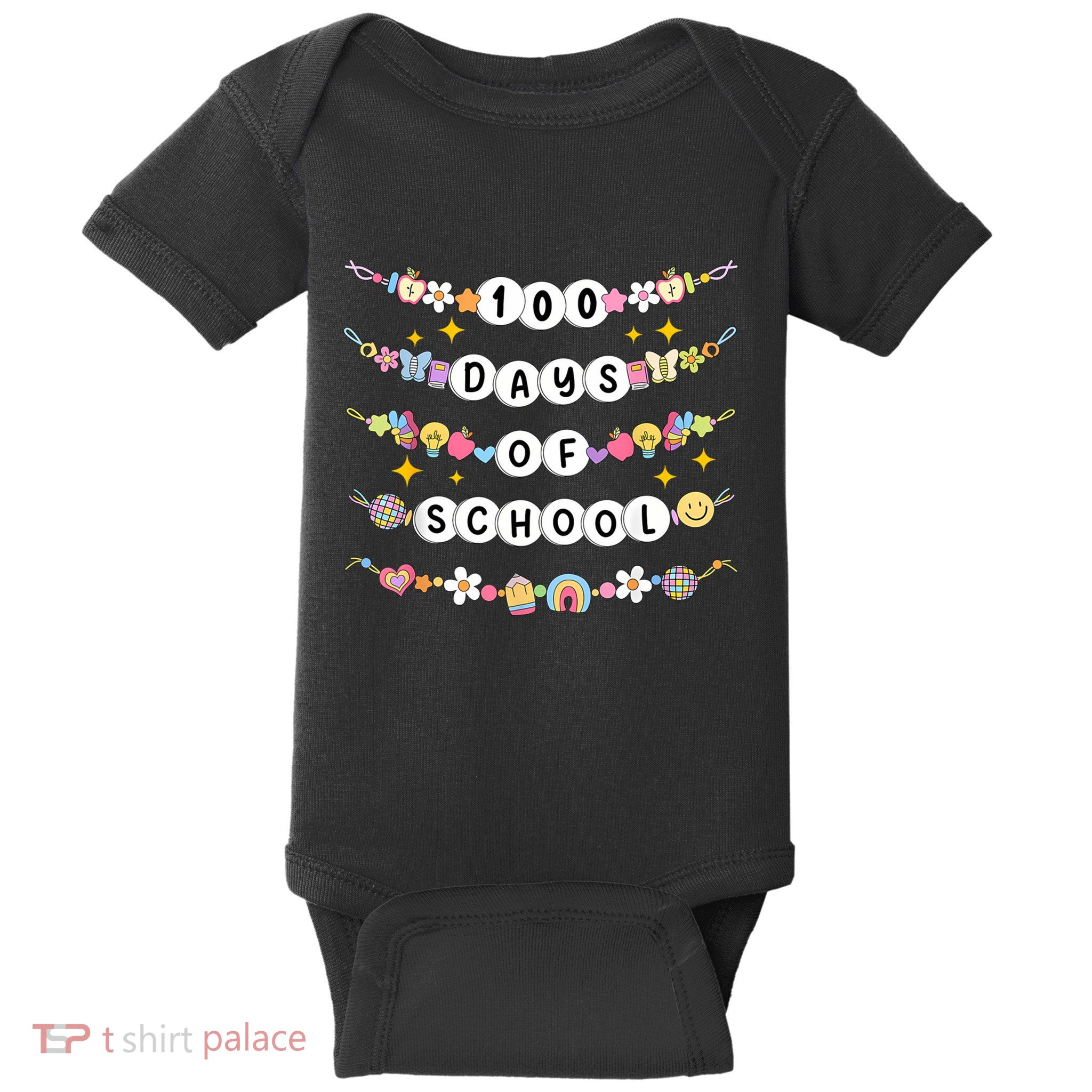 100th Day Of School Friendship Bracelets 100 Days Smarter Baby Bodysuit