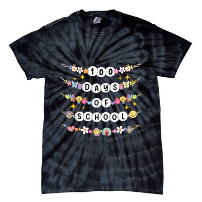 100th Day Of School Friendship Bracelets 100 Days Smarter Tie-Dye T-Shirt