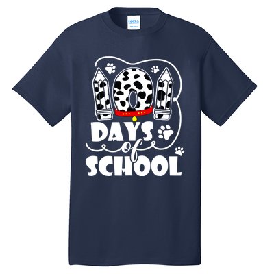 101 Days Of School Dalmatian Dog 100 Days Smarter Tall T-Shirt