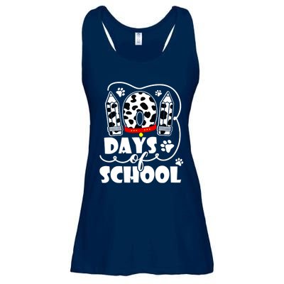 101 Days Of School Dalmatian Dog 100 Days Smarter Ladies Essential Flowy Tank