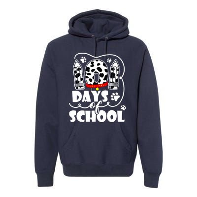 101 Days Of School Dalmatian Dog 100 Days Smarter Premium Hoodie