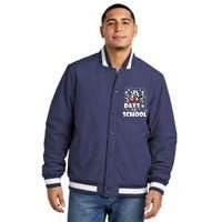 101 Days Of School Dalmatian Dog 100 Days Smarter Insulated Varsity Jacket