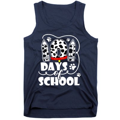 101 Days Of School Dalmatian Dog 100 Days Smarter Tank Top