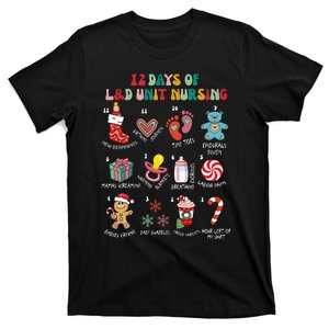 12 Days Of L&D Unit Nursing Labor & Delivery Nurse Christmas T-Shirt