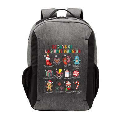 12 Days Of L&D Unit Nursing Labor & Delivery Nurse Christmas Vector Backpack