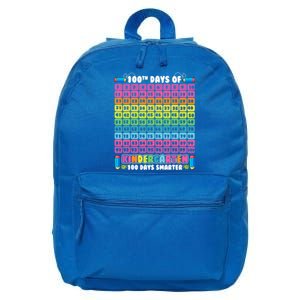 100th Day Of Kindergarten Gift 100 Days Smarter Numbers Gift 16 in Basic Backpack