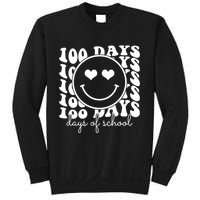 100 Days Of School Retro Smiley Heart Sweatshirt