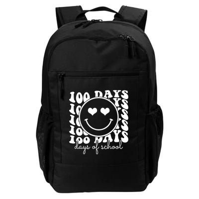 100 Days Of School Retro Smiley Heart Backpack