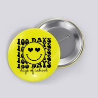 100 Days Of School Retro Smiley Heart Button