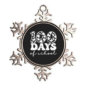 100 Days Of School Cow Metallic Star Ornament