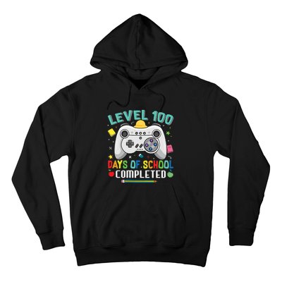 100 Days Of School Level Gamer 100 Days Of School Completed 100 Days Student Hoodie