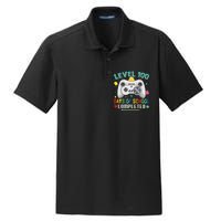 100 Days Of School Level Gamer 100 Days Of School Completed 100 Days Student Dry Zone Grid Polo