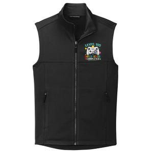 100 Days Of School Level Gamer 100 Days Of School Completed 100 Days Student Collective Smooth Fleece Vest