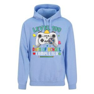 100 Days Of School Level Gamer 100 Days Of School Completed 100 Days Student Unisex Surf Hoodie