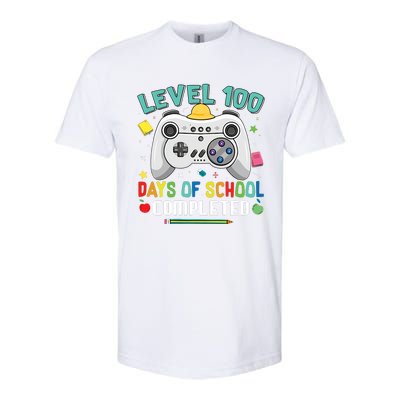 100 Days Of School Level Gamer 100 Days Of School Completed 100 Days Student Softstyle CVC T-Shirt