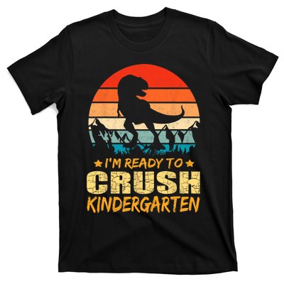 1st Day Of Kindergarten Im Ready To Crush Dinosaur Boy T-Shirt