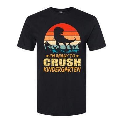 1st Day Of Kindergarten Im Ready To Crush Dinosaur Boy Softstyle CVC T-Shirt