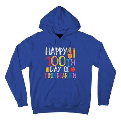 100th Day Of Kindergarten Teachers 100 Days Of School Gift Hoodie