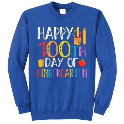 100th Day Of Kindergarten Teachers 100 Days Of School Gift Sweatshirt