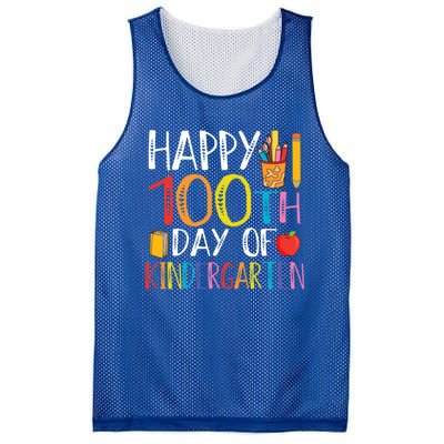 100th Day Of Kindergarten Teachers 100 Days Of School Gift Mesh Reversible Basketball Jersey Tank