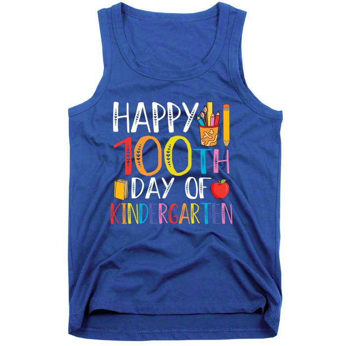 100th Day Of Kindergarten Teachers 100 Days Of School Gift Tank Top