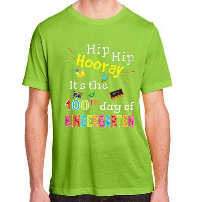 100 Days Of School Gifts For Kindergarten Teacher Adult ChromaSoft Performance T-Shirt