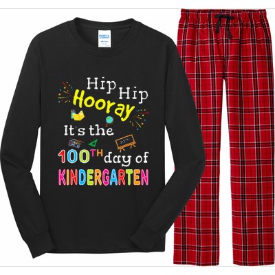 100 Days Of School Gifts For Kindergarten Teacher Long Sleeve Pajama Set