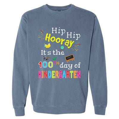 100 Days Of School Gifts For Kindergarten Teacher Garment-Dyed Sweatshirt