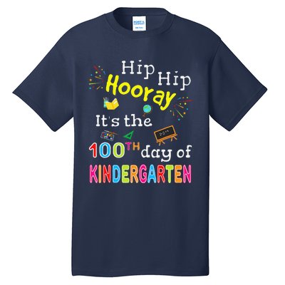 100 Days Of School Gifts For Kindergarten Teacher Tall T-Shirt