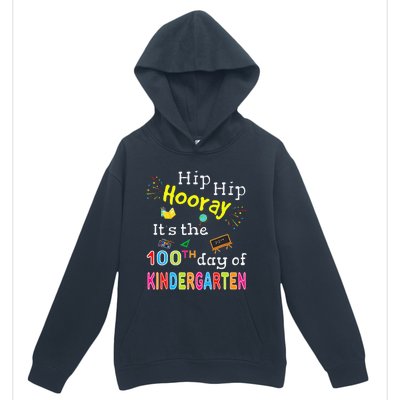 100 Days Of School Gifts For Kindergarten Teacher Urban Pullover Hoodie