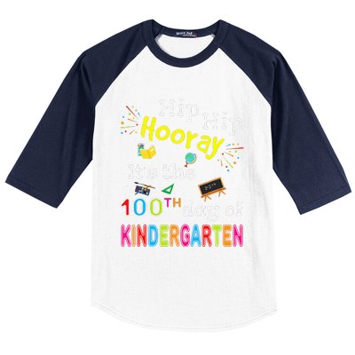 100 Days Of School Gifts For Kindergarten Teacher Baseball Sleeve Shirt