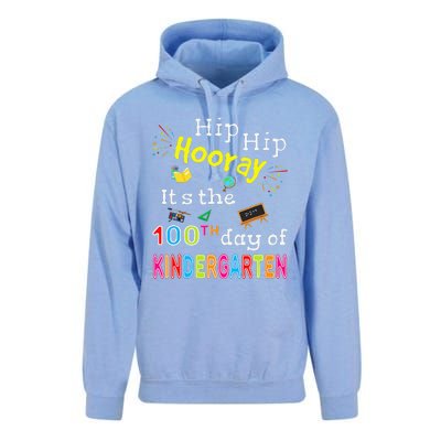 100 Days Of School Gifts For Kindergarten Teacher Unisex Surf Hoodie