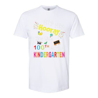 100 Days Of School Gifts For Kindergarten Teacher Softstyle CVC T-Shirt