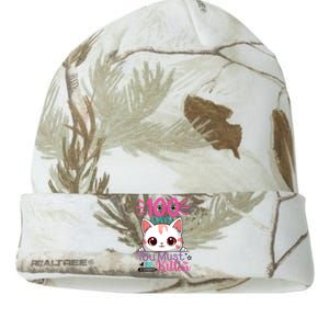 100 Days Of School You Must Be Kitten Cat 100 Days Of School Kati Licensed 12" Camo Beanie