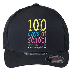 100 Days Of School And Loving It Assistant Principal Cool Gift Flexfit Unipanel Trucker Cap