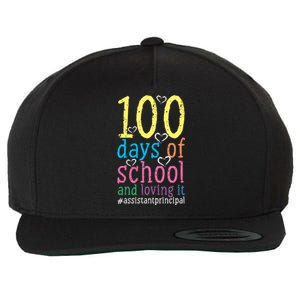 100 Days Of School And Loving It Assistant Principal Cool Gift Wool Snapback Cap