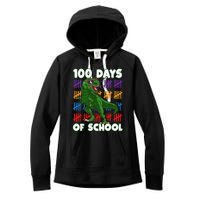 100 Days Of School 100th Day Dino Women's Fleece Hoodie