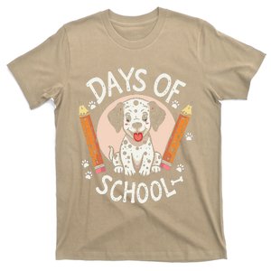 100 Days Of School Funny Dalmatian Dog T-Shirt