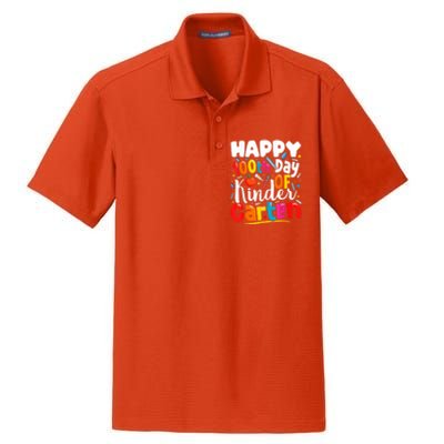 100th Day Of Kindergarten Teachers 100 Days Of School Cool Gift Dry Zone Grid Polo