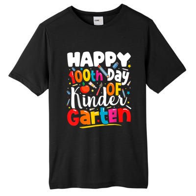 100th Day Of Kindergarten Teachers 100 Days Of School Cool Gift Tall Fusion ChromaSoft Performance T-Shirt