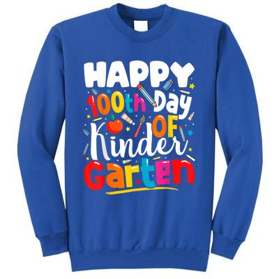 100th Day Of Kindergarten Teachers 100 Days Of School Cool Gift Sweatshirt