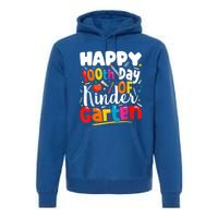 100th Day Of Kindergarten Teachers 100 Days Of School Cool Gift Premium Hoodie