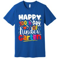 100th Day Of Kindergarten Teachers 100 Days Of School Cool Gift Premium T-Shirt