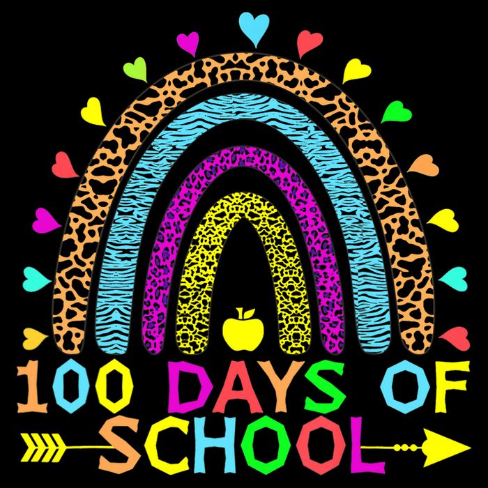 100 Days Of School Teacher Rainbow 100th Day Leopard Student Mesh Reversible Basketball Jersey Tank