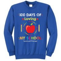 100 Days Of School Assistant Principal Funny Quote Cute Gift Tall Sweatshirt