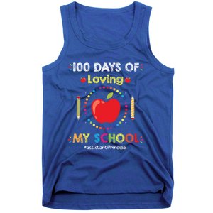 100 Days Of School Assistant Principal Funny Quote Cute Gift Tank Top