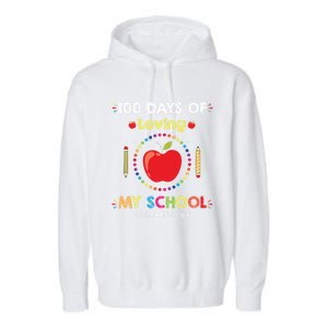 100 Days Of School Assistant Principal Funny Quote Cute Gift Garment-Dyed Fleece Hoodie